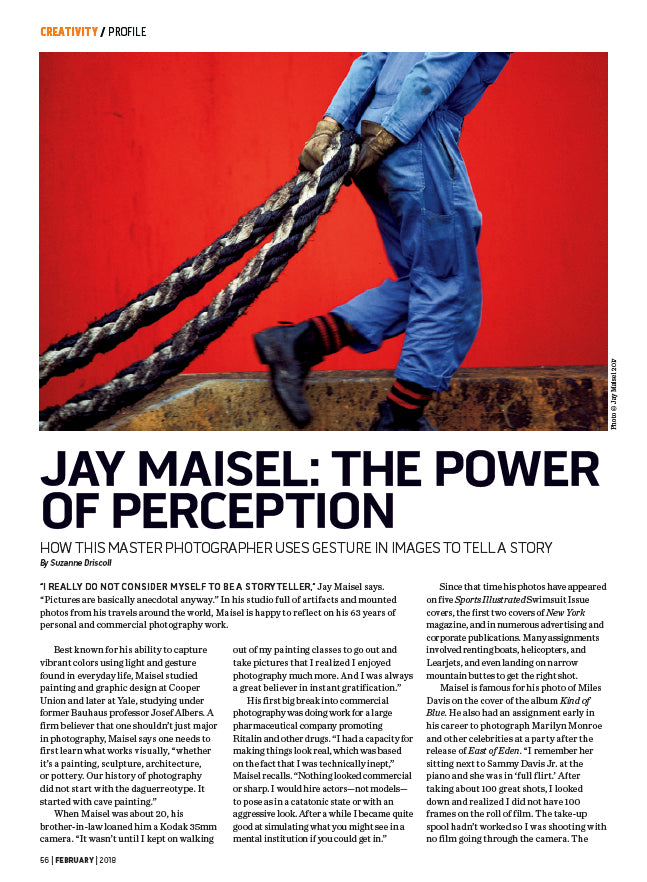 Jay Maisel Featured in Shutterbug Magazine