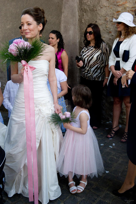 Bride and Flower Girl, Rome