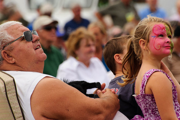 Audience, Girl in Painted Face, Maine