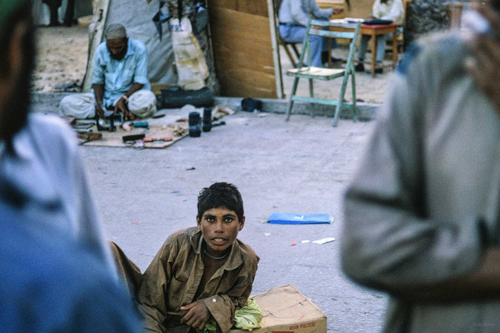 Boy in Street Looking at Me, Abu Dhabi