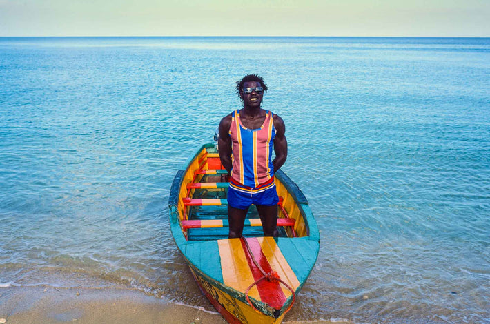 &#8220;Tiger&#8221; Standing in Boat, JamaicaB