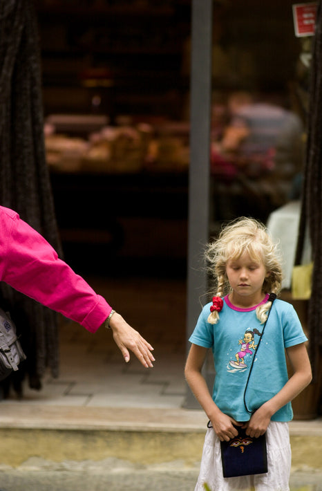 Girl in Pigtails, Arm, Unknown Locale, Italy