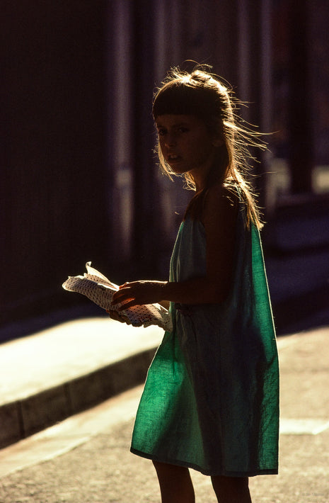 Backlit Girl In Street, France