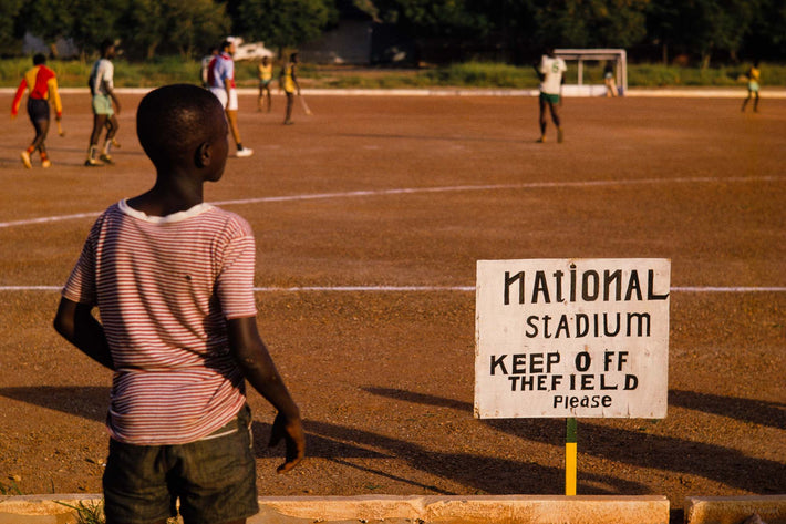 National Stadium, Posted Sign, Ghana