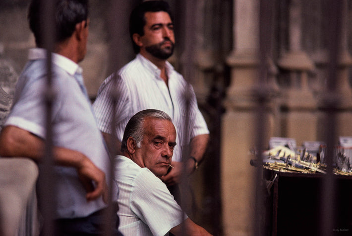 Three Men One with Toothpick, Spain