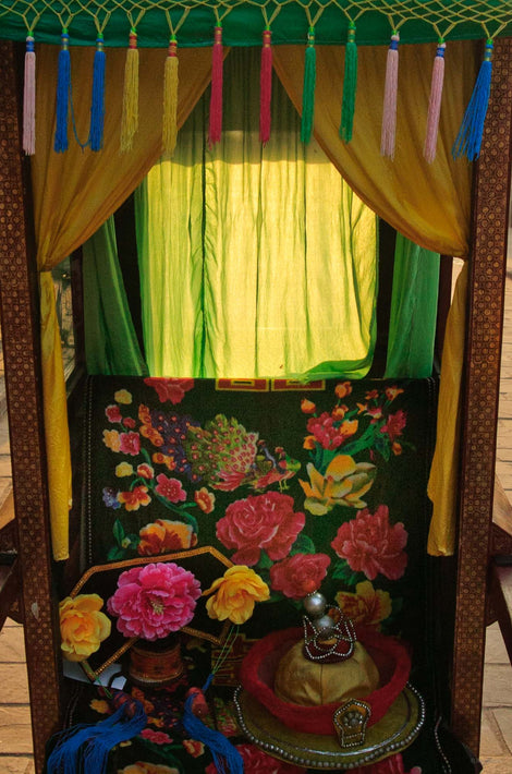 Light Coming Through Greenish Cloth, Pingyao