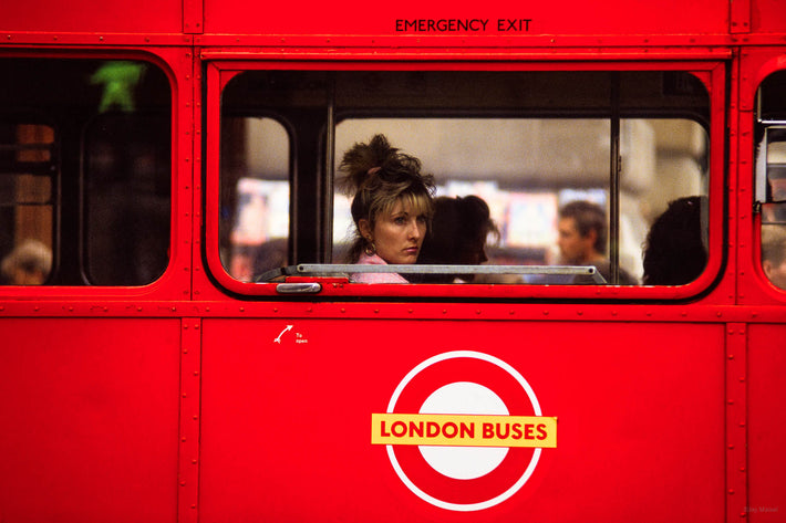 Woman in Bus, London