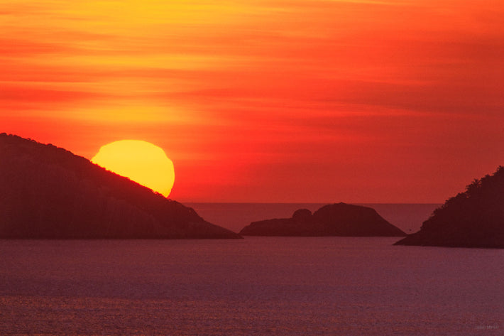 Sunset Over Sea, Rio de Janeiro