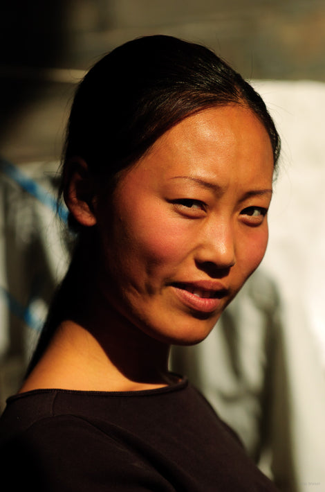 Smiling Girl in Brown, Pingyao