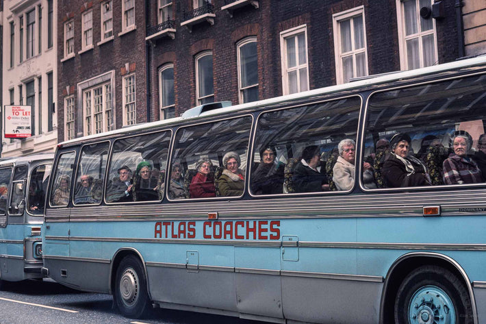 Tour Bus with People, London
