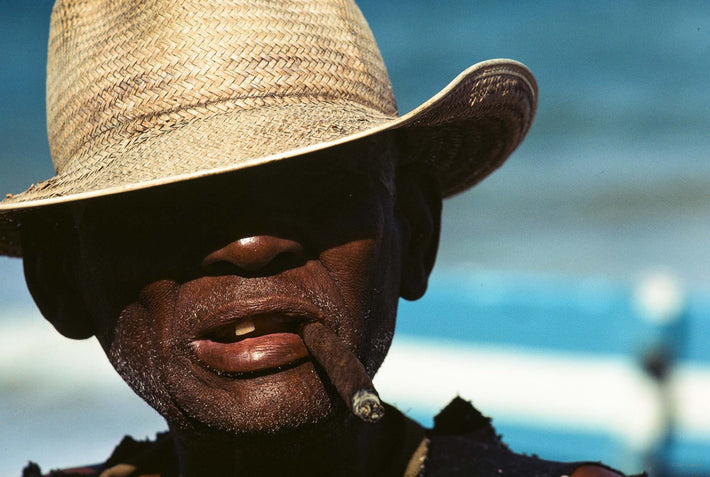 Man, Straw Hat, Cigar, Bahia