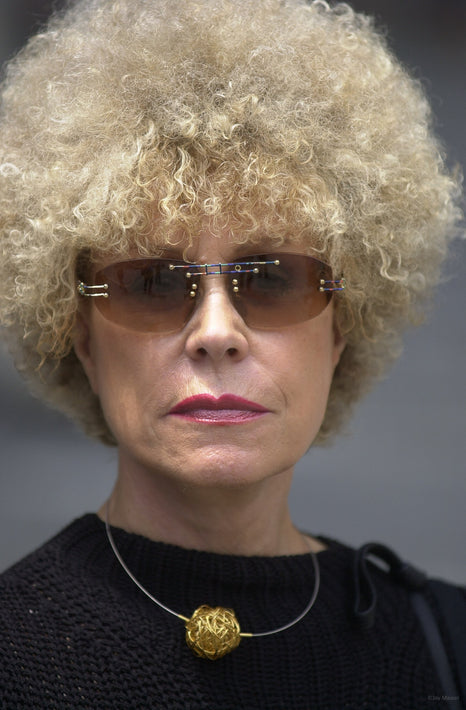 Woman with Frizzly Hair, Sunglasses, Unknown Locale, Italy