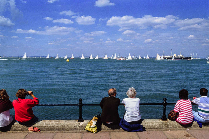 People Watching Sailboats, Cowes, England