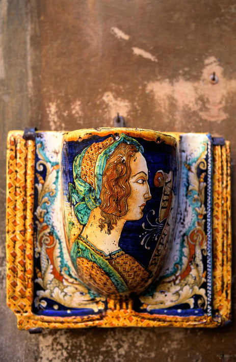 Artwork of Woman's Head, Cortona