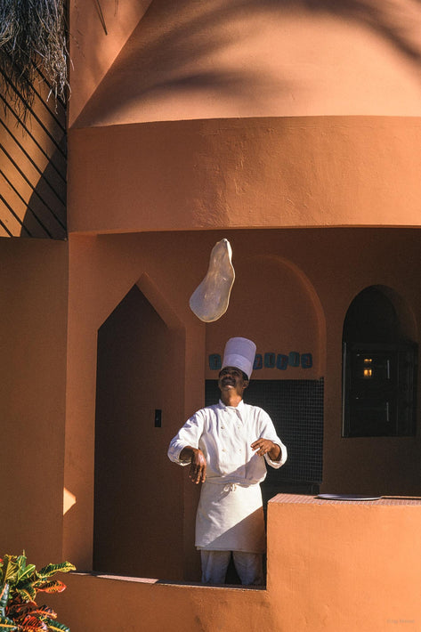 Chef Tossing Pizza, Puerto Rico