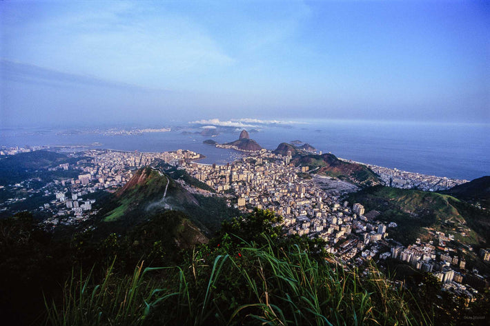 Wide Angle View of Rio from Mount Corcovado, Rio de Janeiro