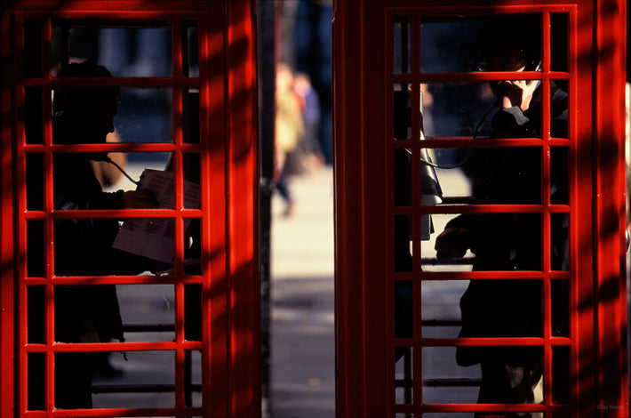 Two Red Telephone Booths, London