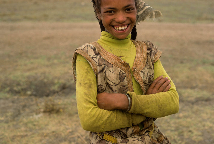 Smiling Young Girl, Arms Crossed, Marrakech