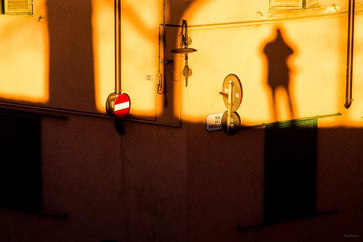 Shadow of Jay, Signs, Lucca, Italy