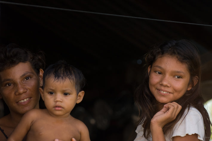 Young Boy, Girl, and Baby, Amazon, Brazil