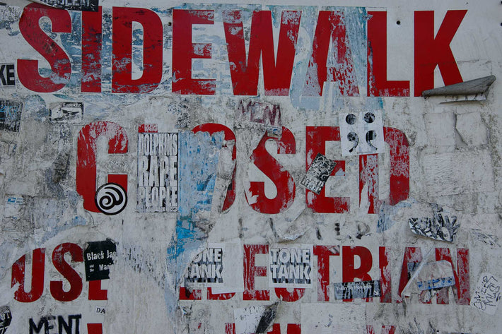Sidewalk Closed, NYC