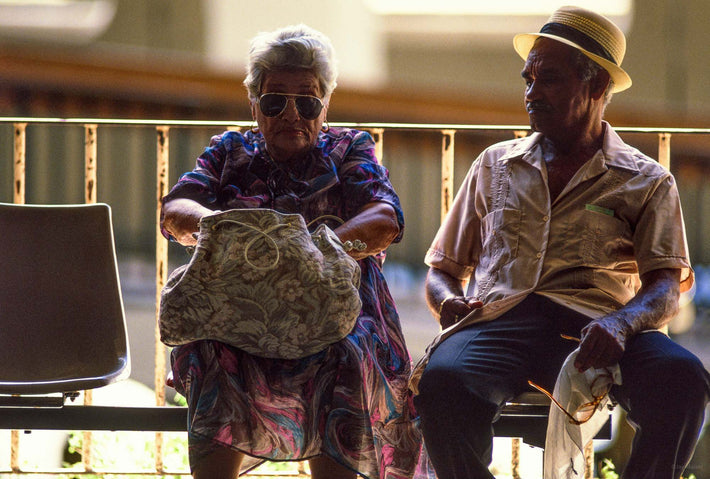 Man and Woman Sitting, Puerto Rico
