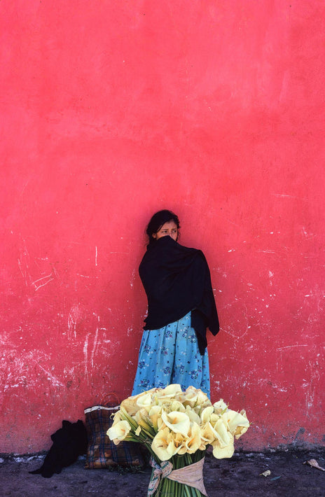 Woman with Flowers, San Cristobal