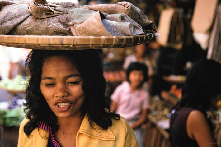 Woman, Tray on Head, Philippines