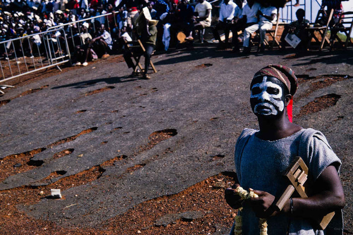 Man with Painted Face, Ghana