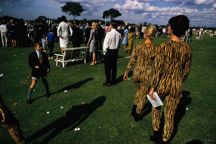 Two Girls with Striped Outfits, Kenya