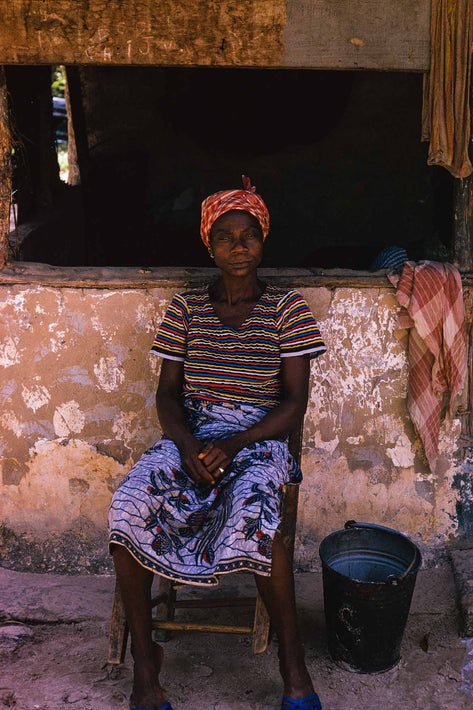 Seated Woman in Front of Window, Liberia