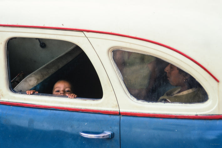 Child Looking Out of Cab, Mexico