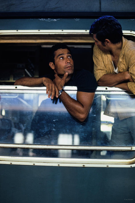 Two Men in Window Elbows Showing, Geneva