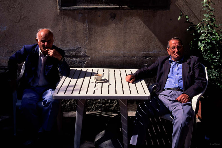 Two Men at Table, Cortona