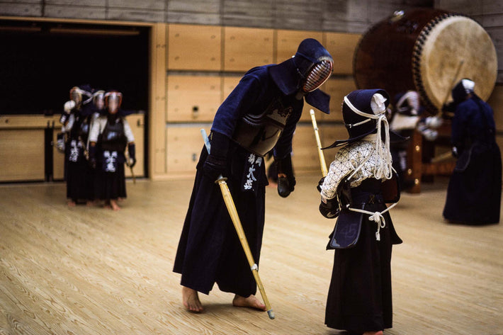 Kendo Instructor and Student, Kamakura