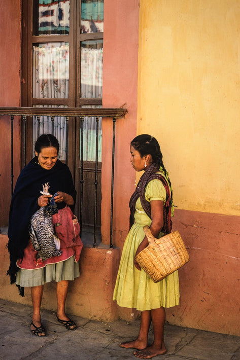 Two Women, Chicken, San Cristobal