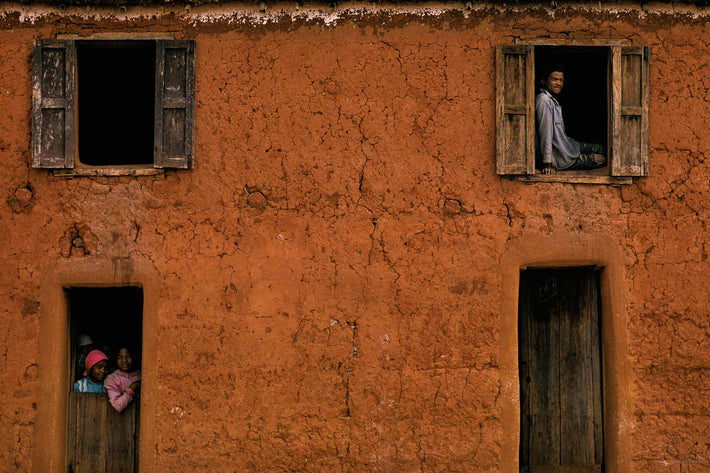 House with People in Windows, Antananarivo