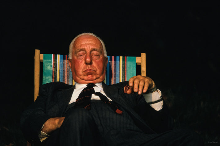 Man in Lawn Chair, London