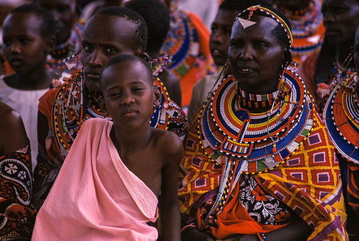 Masai Women, Boy with Cloth, Kenya