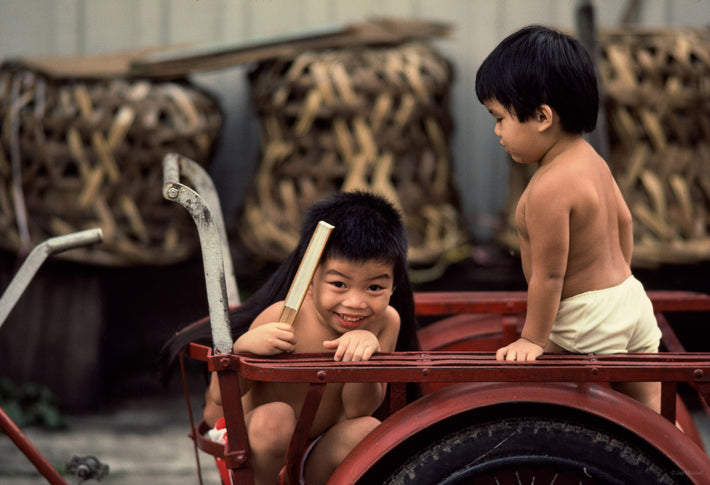 Smiling Kid in Wagon, Singapore
