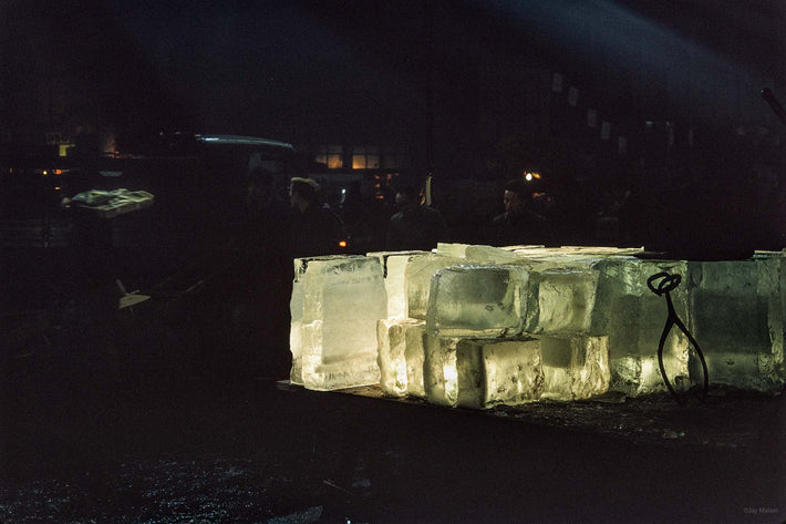 Blocks of Ice at Fish Market, Tokyo