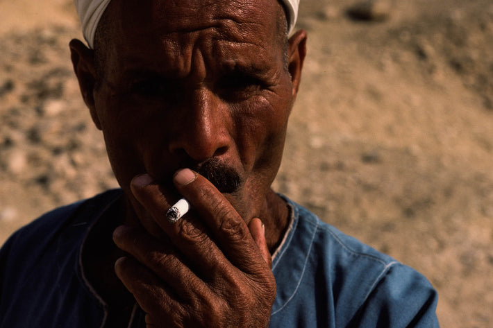Close-up Man with Cigarette, Egypt