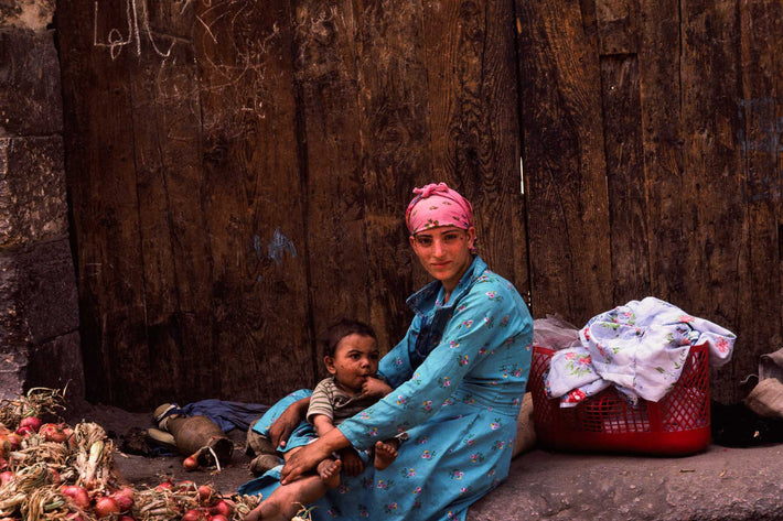 Mother in Aqua with Child, Egypt