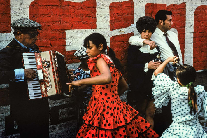 Girl Dancing, Accordionist, Mexico