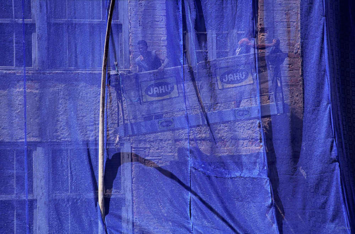 Two Men Behind Blue Screen, Rio de Janeiro