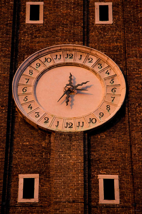 Clock Face on Tower, Venice