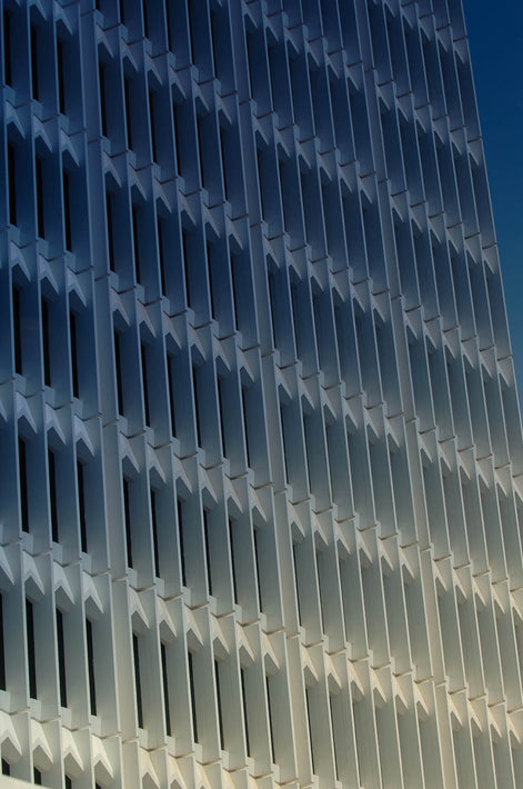 White Façade with Windows, Dubai