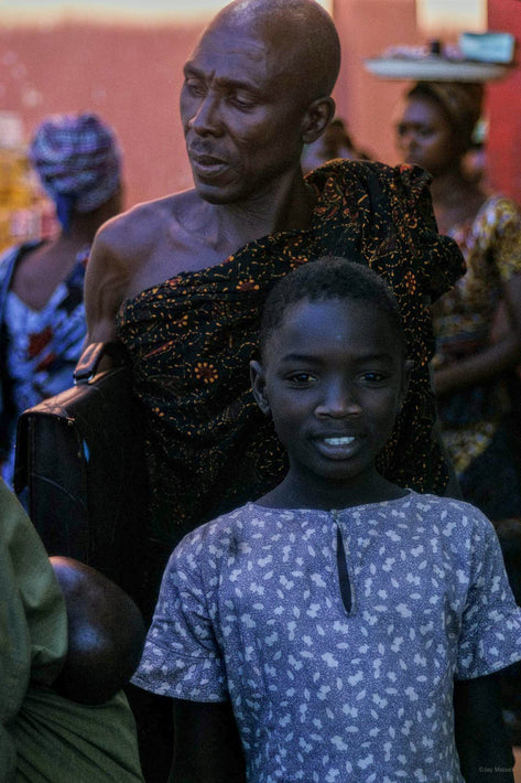 Young Girl, Bald Man, Ghana