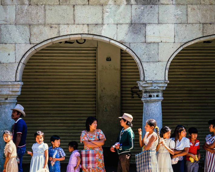 Arches with People, Oaxaca