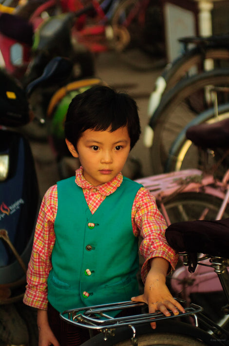 Young Boy, Green Vest, Beijing